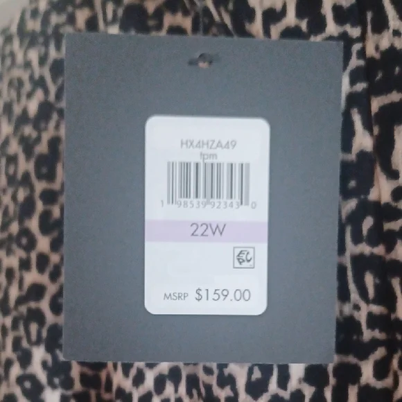 Halston Heritage Black and Brown Midi Dress, 22 - Picture 8 of 9